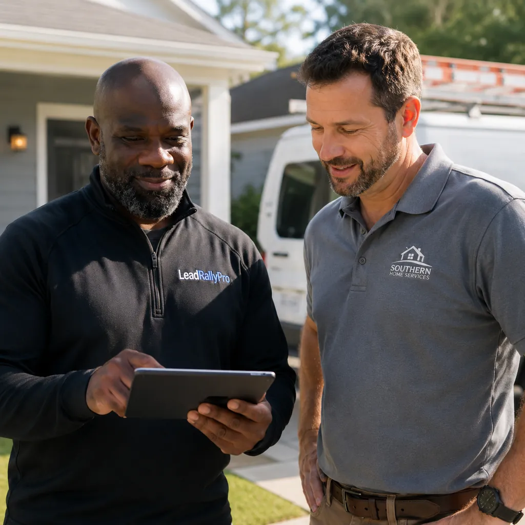 LeadRallyPros helping a local service business owner get organized